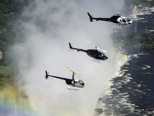 Helicopter Flights over Victoria Falls